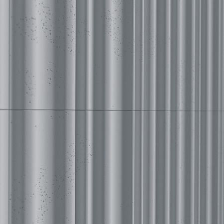Płyta betonowa na ścianę 3D PB58 1350x560x34, szary S96, beton architektoniczny