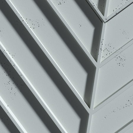 Płyta betonowa na ścianę 3D PB45 1188x600x25, jasny błękit CL06, beton architektoniczny