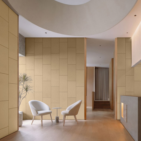 Płyta betonowa na ścianę 2D PA01 600x300x10, miodowy CL03, beton architektoniczny
