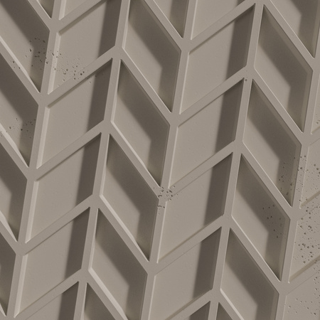 Płyta betonowa na ścianę 3D PB49 935x600x25, szarobeżowy CL05, beton architektoniczny