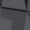 Płyta betonowa na ścianę 3D PB26B 600x600x45, czarny B15, wzór B, beton architektoniczny
