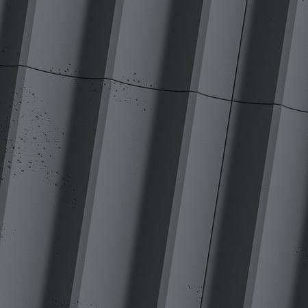Płyta betonowa na ścianę 3D PB59 1350x500x35, czarny B15, beton architektoniczny