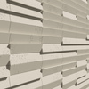 Płyta betonowa na ścianę 3D PB69 5x22,6x2, kość słoniowa KS, beton architektoniczny