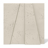 Płyta betonowa na ścianę 3D PB10 600x600x40, kość słoniowa KS, beton architektoniczny