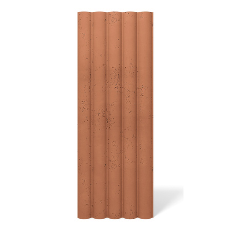 Płyta betonowa na ścianę 3D PB61 1350x500x37, terakota CL01, beton architektoniczny