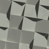 Płyta betonowa na ścianę 3D PB16 600x600x40, zgaszona zieleń CL09, beton architektoniczny