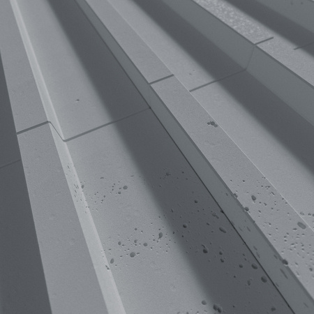 Płyta betonowa na ścianę 3D PB40 1350x510x30, antracytowy B08, beton architektoniczny