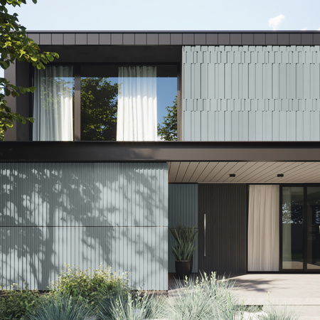 Płyta betonowa na ścianę 3D PB13 1200x600x40, jasny błękit CL06, beton architektoniczny