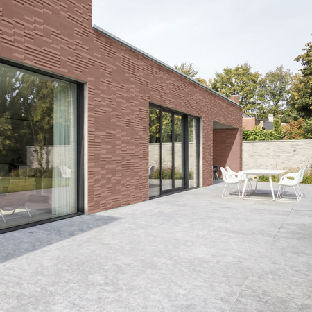 Płyta betonowa na ścianę 3D PB69 5x22,6x2, brudny róż CL07, beton architektoniczny