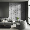 Płyta betonowa na ścianę 3D PB09 1200x600x45, jasnoszary S50, beton architektoniczny