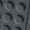 Płyta betonowa na ścianę 3D PB28 1200x600x30, czarny B15, beton architektoniczny