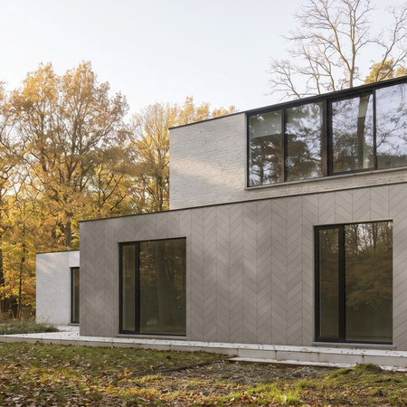 Płyta betonowa na ścianę 3D PB35 455x120x20, szarobeżowy CL05, beton architektoniczny