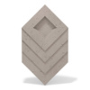 Płyta betonowa na ścianę 3D PB21 1050x600x45, szarobeżowy CL05, beton architektoniczny