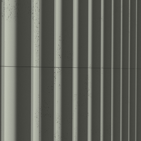 Płyta betonowa na ścianę 3D PB59 1350x500x35, zgaszona zieleń CL09, beton architektoniczny