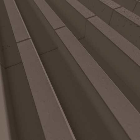 Płyta betonowa na ścianę 3D PB41 1350x380x44, czekoladowy CL02, beton architektoniczny