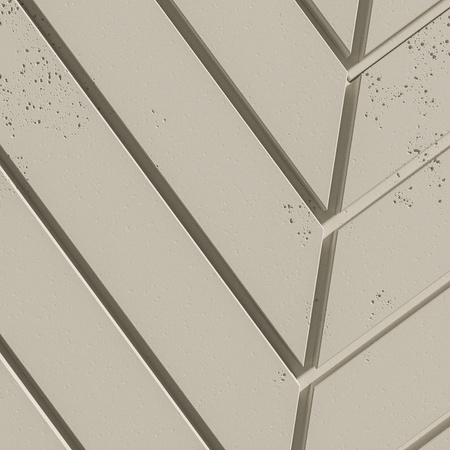 Płyta betonowa na ścianę 3D PB44 1188x600x25, kość słoniowa KS, beton architektoniczny