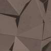 Płyta betonowa na ścianę 3D PB06B 600x600x42, czekoladowy CL02; wzór B, beton architektoniczny