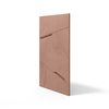 Płyta betonowa na ścianę 3D PB18B 1200x600x38, brudny róż CL07; wzór B, beton architektoniczny