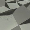 Płyta betonowa na ścianę 3D PB16 600x600x40, zgaszona zieleń CL09, beton architektoniczny