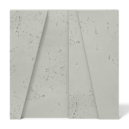 Płyta betonowa na ścianę 3D PB10B 600x600x40, pistacjowy CL08; wzór B, beton architektoniczny