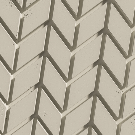 Płyta betonowa na ścianę 3D PB48 935x600x25, kość słoniowa KS, beton architektoniczny