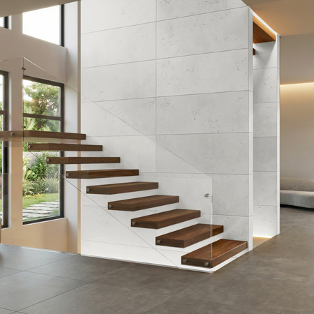 Płyta betonowa na ścianę 2D PA13 1500x600x20, zgaszona biel B0, beton architektoniczny