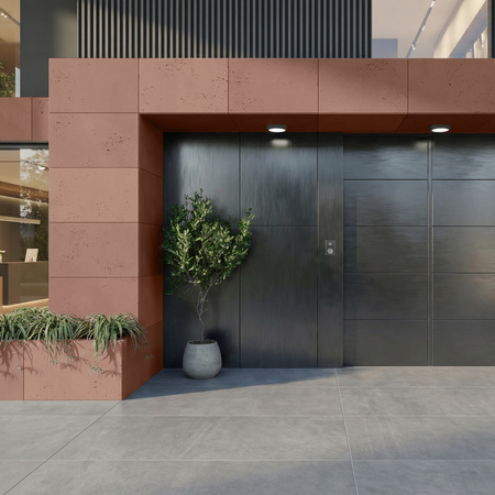 Płyta betonowa na ścianę 2D PA05 900x550x10, brudny róż CL07, beton architektoniczny