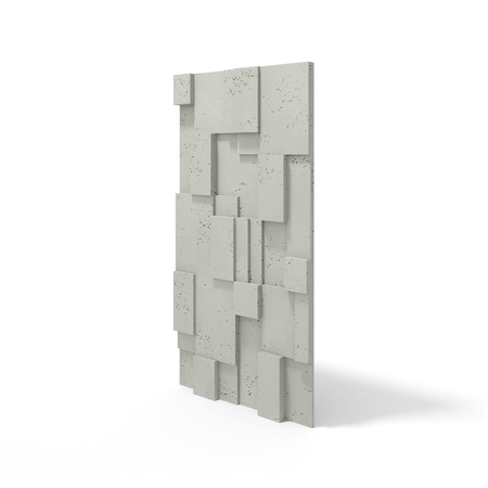 Płyta betonowa na ścianę 3D PB11 1200x600x40, pistacjowy CL08; wzór A, beton architektoniczny