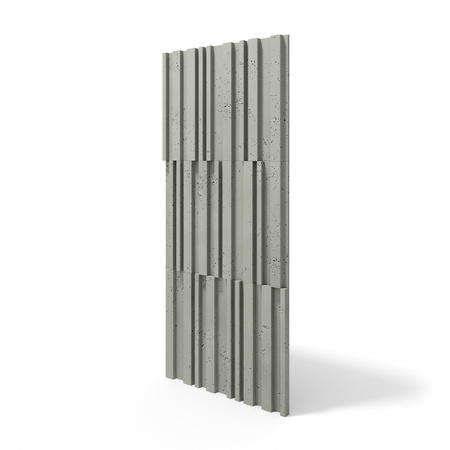 Płyta betonowa na ścianę 3D PB42 1350x600x30, zgaszona zieleń CL09, beton architektoniczny