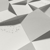 Płyta betonowa na ścianę 3D PB16 600x600x40, zgaszona biel B0, beton architektoniczny