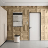 Płyta betonowa na ścianę 3D PB26A 600x600x45, miodowy CL03; wzór A, beton architektoniczny