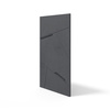 Płyta betonowa na ścianę 3D PB18B 1200x600x38, czarny B15; wzór B, beton architektoniczny