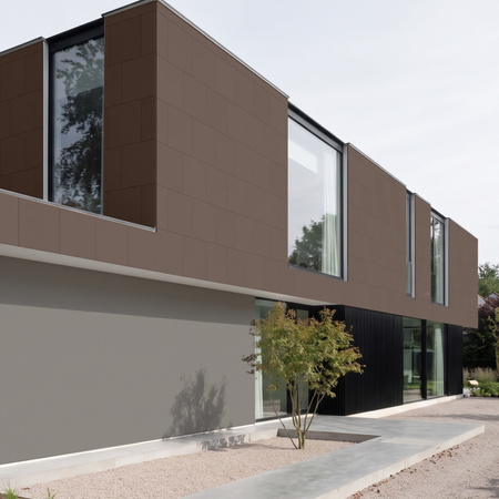 Płyta betonowa na ścianę 2D PA03 600x600x10, czekoladowy CL02, beton architektoniczny