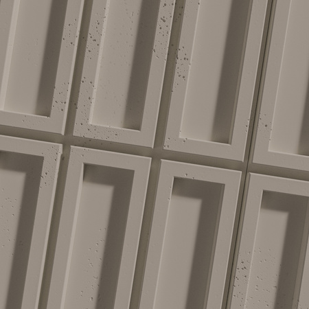 Płyta betonowa na ścianę 3D PB66A 1350x430x22, szarobeżowy CL05, wzór A, beton architektoniczny