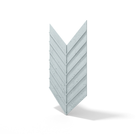 Płyta betonowa na ścianę 3D PB45 1188x600x25, jasny błękit CL06, beton architektoniczny