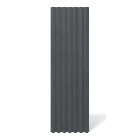 Płyta betonowa na ścianę 3D PB65 1350x480x32, czarny B15, beton architektoniczny
