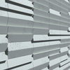 Płyta betonowa na ścianę 3D PB69 5x22,6x2, jasny błękit CL06, beton architektoniczny