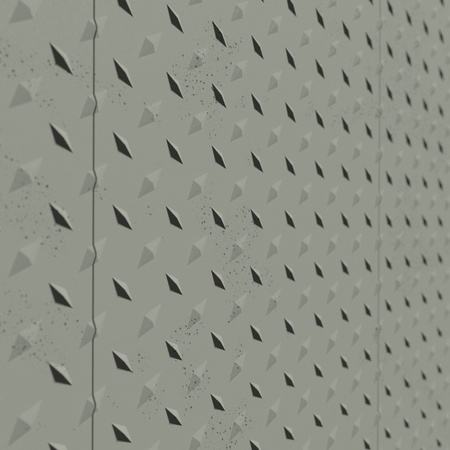 Płyta betonowa na ścianę 3D PB53 1350x600x15, zgaszona zieleń CL09, beton architektoniczny