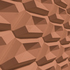 Płyta betonowa na ścianę 3D PB02 448x200x40, terakota CL01, beton architektoniczny