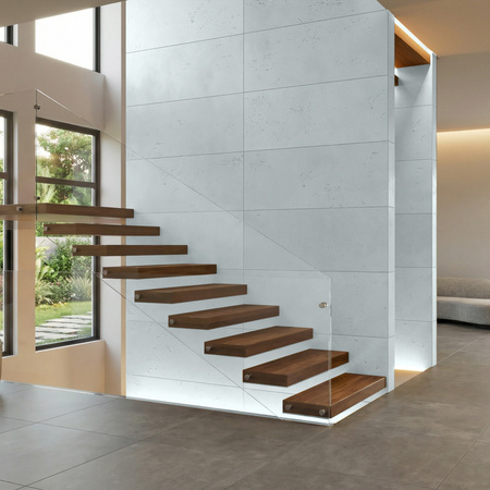 Płyta betonowa na ścianę 2D PA13 1500x600x20, jasny błękit CL06, beton architektoniczny