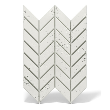 Płyta betonowa na ścianę 3D PB46 939x600x25, zgaszona biel B0, beton architektoniczny