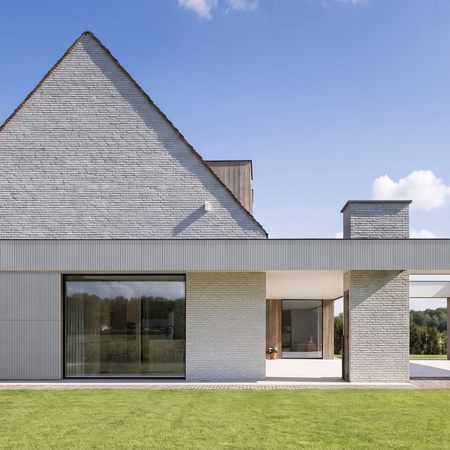 Płyta betonowa na ścianę 3D PB57 1350x460x30, szary S96, beton architektoniczny