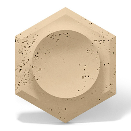 Płyta betonowa na ścianę 3D PB01D 260x300x37, miodowy CL03, beton architektoniczny