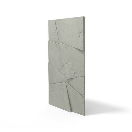 Płyta betonowa na ścianę 3D PB05B 1200x600x48, zgaszona zieleń CL09, wzór B, beton architektoniczny