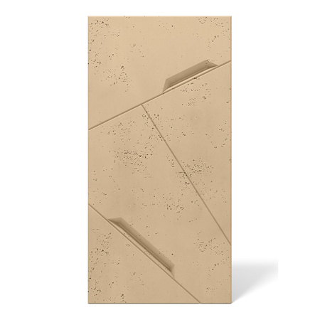 Płyta betonowa na ścianę 3D PB18 1200x600x38, miodowy CL03, beton architektoniczny