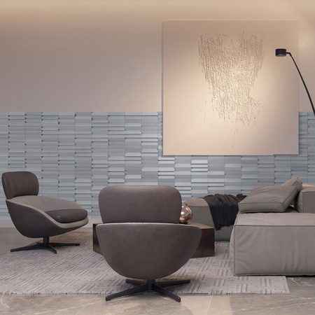Płyta betonowa na ścianę 3D PB69 5x22,6x2, antracytowy B08, beton architektoniczny