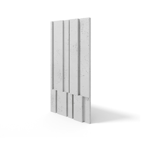 Płyta betonowa na ścianę 3D PB13 1200x600x40, jasnoszary S50, beton architektoniczny