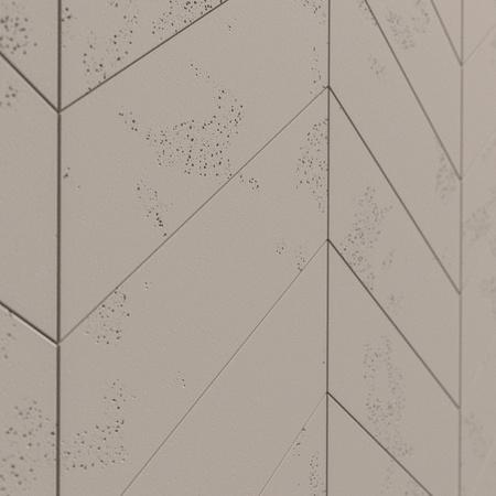 Płyta betonowa na ścianę 3D PB35P 455x120x20, kaszmirowy CL04, prawy, beton architektoniczny