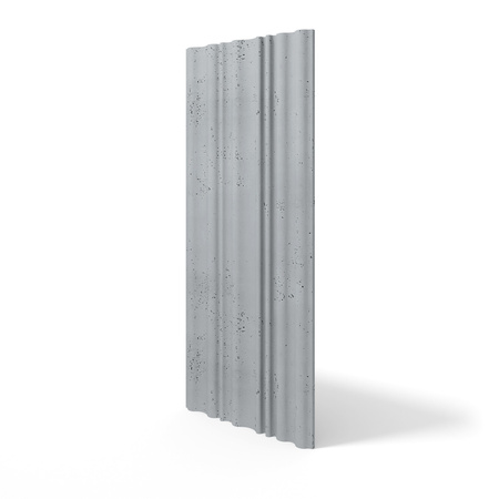 Płyta betonowa na ścianę 3D PB58 1350x560x34, szary S96, beton architektoniczny