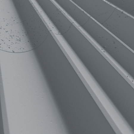 Płyta betonowa na ścianę 3D PB56 1350x430x35, antracytowy B08, beton architektoniczny